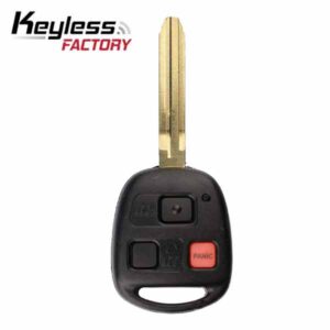 J22 1998-2002 Toyota Land Cruiser / 3-Button Remote Head Key / 4C Chip / PN: : 89070-60090 / HYQ1512V (RHK-TOY-1512-L)