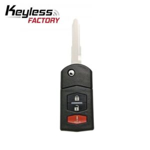M22 2006-2015 Mazda / 3-Button Flip Key / BGBX1T478SKE125-01 / (RK-MZ-SKE-3)