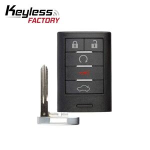 i6 Cadillac CTS STS 2008-2014 / 5-Button Smart Key / PN: 25943677 / M3N5WY7777A / (RSK-GM-77A-5)