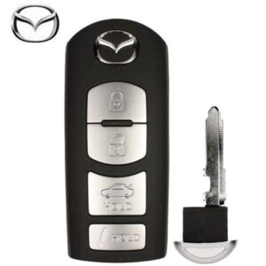 i22 2014-2019 Mazda / 4-Button Smart Key / PN: GJY9-67-5DY / WAZSKE13D01 (OEM)