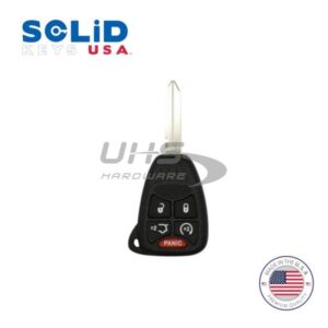 K8 2004-2017 Chrysler Dodge Jeep OEM Replacement / 5-Button Remote Head Key w/ Remote Start ( Solid Keys USA )