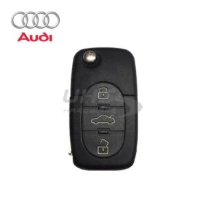 M5 2001-2006 Audi / 4-Button Flip Key / PN: 8Z0837231F / MYT8Z0837231 (OEM)