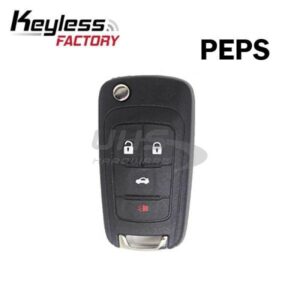 M9 2010-2019 GM / 4-Button Flip Key / PEPS / PN: 5912555 / OHT01060512 (RFK-GM-PRX4)