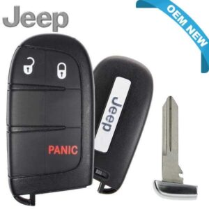 J15 2014-2020 Jeep Grand Cherokee / 3-Button Smart Key / PN: 68143502AB / M3N40821302 (OEM)