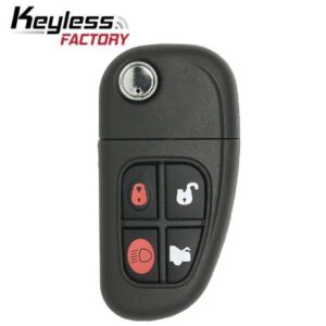 V1 2001-2008 Jaguar / 4-Button Flip-Key / NHVWB1U241 / (RFK-JAG-NHV)