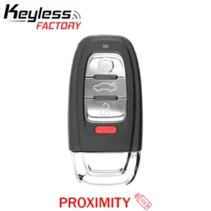 E10 - 2009-2016 Audi / 4 Button Smart Key / PN: 8T0959754G / IYZFBSB802 / Comfort Access / 315 Mhz (AFTERMARKET)