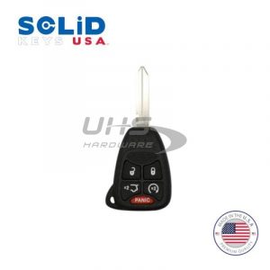 K8 2004-2017 Chrysler Dodge Jeep OEM Replacement / 5-Button Remote Head Key w/ Remote Start ( Solid Keys USA )