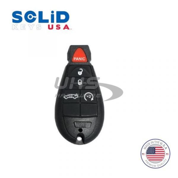 O9 2008-2017 Dodge Chrysler Jeep OEM Replacement / 5-Button Fobik Key - Remote Start ( Solid Keys USA )