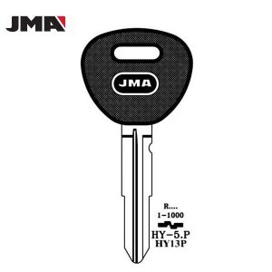 1995-2005 Hyundai HY-5.P / HY13P Double Sided 8 Cut Plastic Head Key Blank (JMA)
