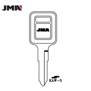 A9 KAW-5 KW12 - Kawasaki Motorcycle Double Sided 6 Cut Key Blank (JMA-KW12)