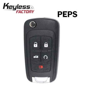 M4 2010-2019 GM / 5-Button Flip Key / PEPS / PN: 13504199 / OHT01060512 (RFK-GM-PRX5)