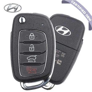 U1 2015-2019 Hyundai Tucson / 4-Button Remote Flip Key / PN: 95430-D3010 / TQ8-RKE-4F25 (OEM)
