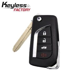 M17 Toyota 2004-2010 / 4-Button Flip Key NEW STYLE / GQ43VT20T (67 Chip) / (RFK-TOY-20T-4)