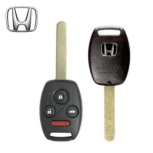 J6 2006-2017 Honda Civic / 4-Button Remote Head Key / PN: 35111-SVA-306 / N5F-S0084A (OEM)