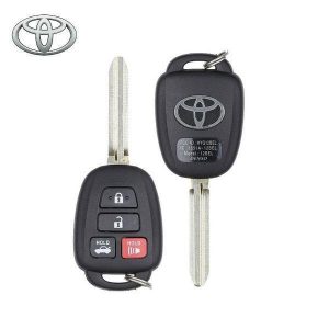 K18 2014-2019 Toyota Corolla / 4-Button Remote Head Key / PN: 89070-02880 / HYQ12BEL (4D H) / Board 3710 (OEM)