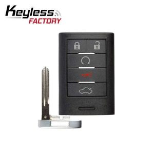 i6 Cadillac CTS STS 2008-2014 / 5-Button Smart Key / PN: 25943677 / M3N5WY7777A / (RSK-GM-77A-5)
