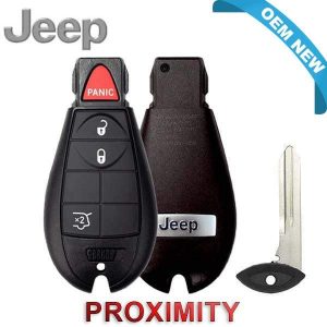 O15 2009-2013 Jeep Grand Cherokee / 4-Button Keyless Go Fobik / PN: 68051664AI / IYZ-C01C (OEM)