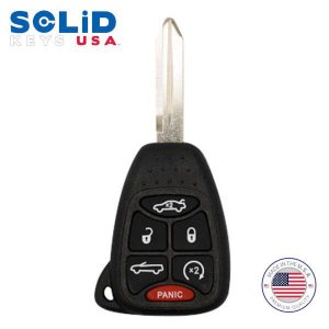 T3 2004-2017 Chrysler Dodge Jeep OEM Replacement / 6-Button Remote Head Key - Convertible (Solid Keys USA)