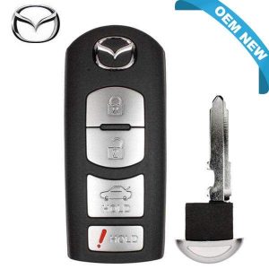 P10 2010-2013 Mazda / 4-Button Smart Key / PN: BBY2-67-5RY / WAZX1T768SKE11A03 (OEM)