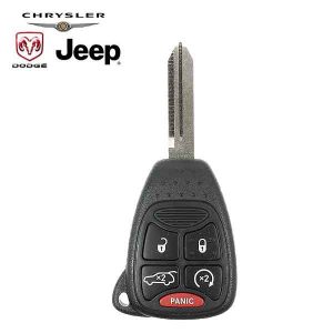 J7 2006-2013 Chrysler Dodge Jeep / 5-Button Remote Head Key / PN: 68029834AA / OHT692427AA (OEM)